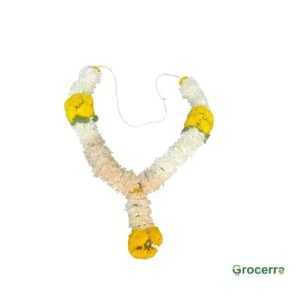 Flower Garland With Milky White And Mary Gold 1N