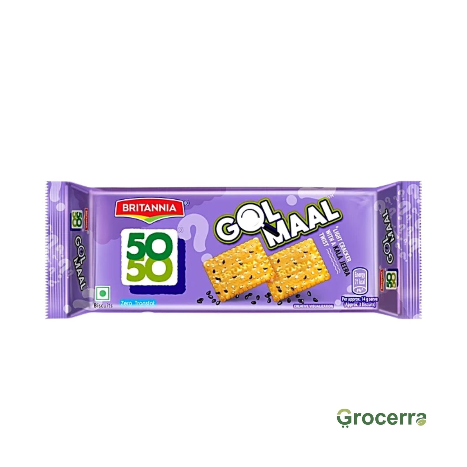 Britannia 50-50 Gol Maal Light Cracker with Kala Jeera Twist 61.9gms