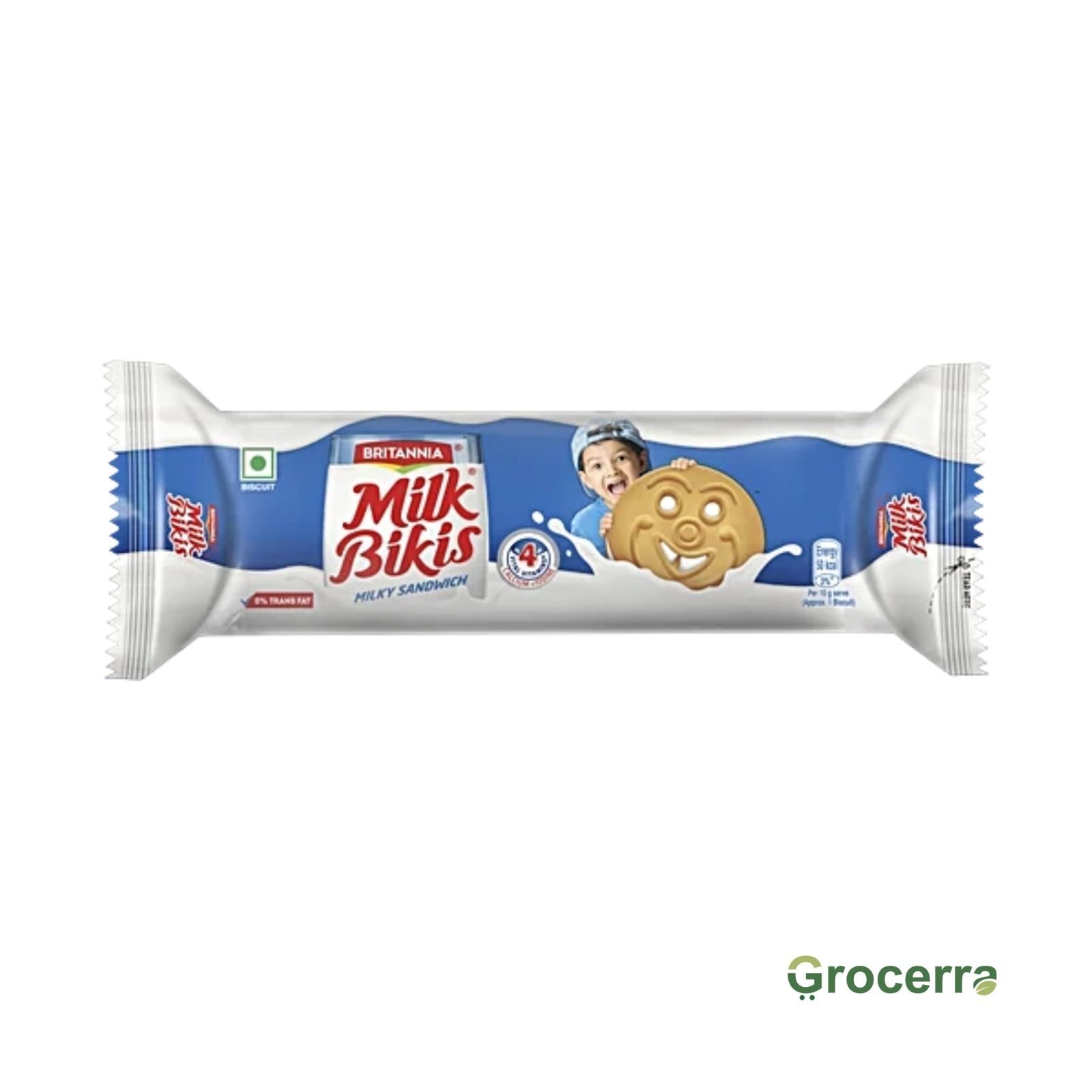 Britania Milk Bikis Milky Sandwich Biscuits 56.3gms