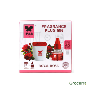 IRIS Home Fragrances Plug On Royal Rose 1 N Plug In Device + 30 ML Fragrance Refill