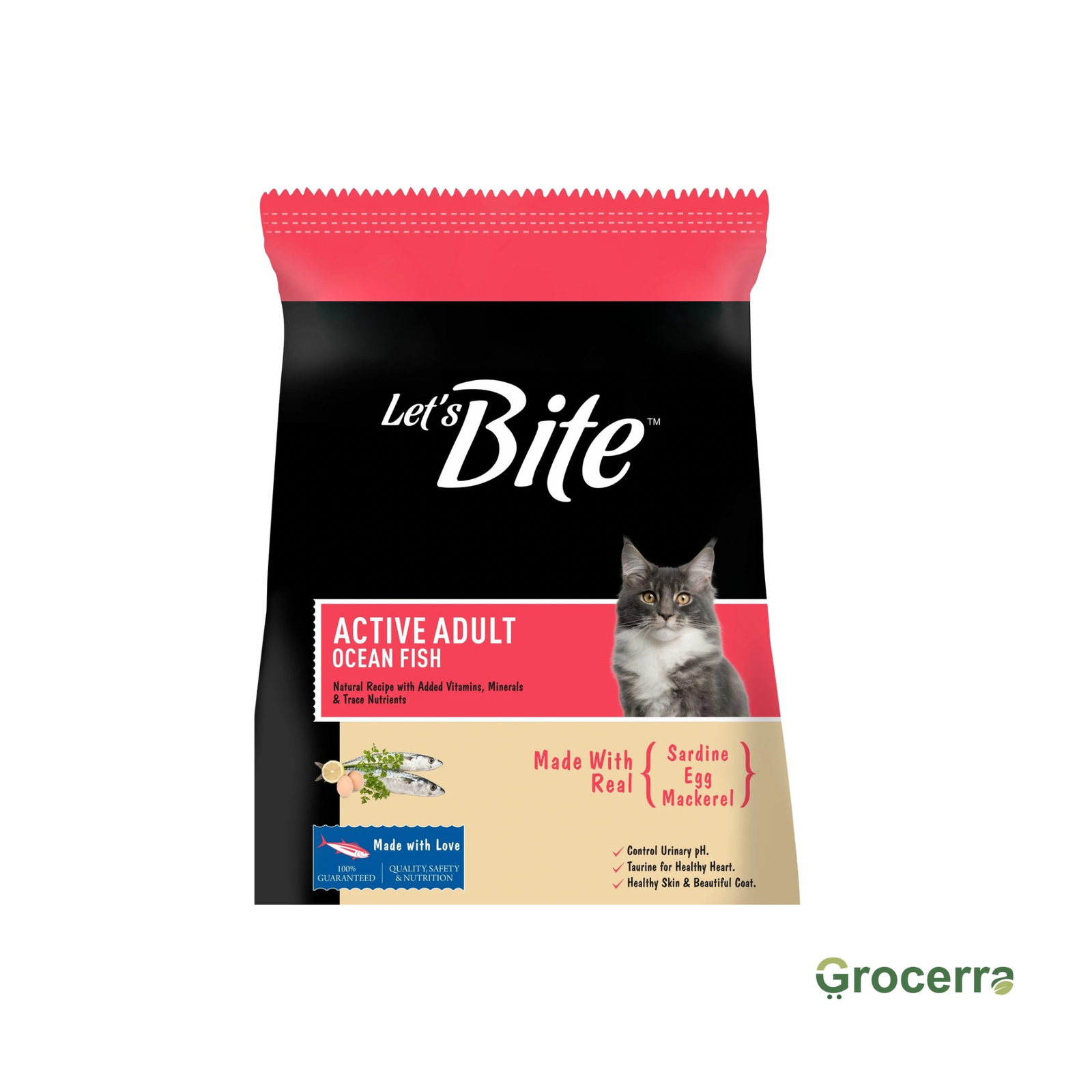 Let’s Bite Active Adult Ocean Fish For Cat 400g